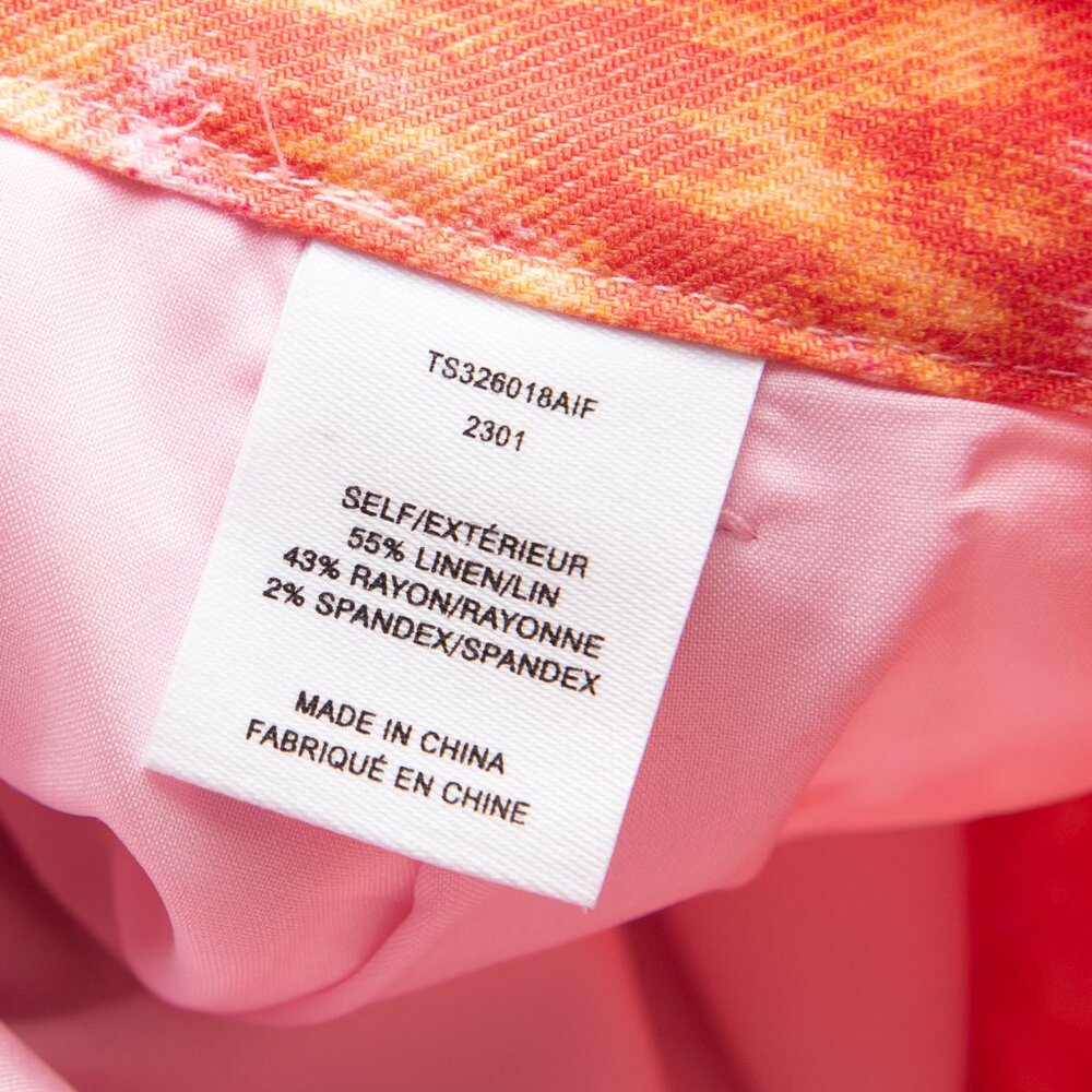 Derek Lam 10 Crosby Vadella Shorts & Irina Blazer Jacket Set Orange Pink Size 12 - Picture 13 of 16